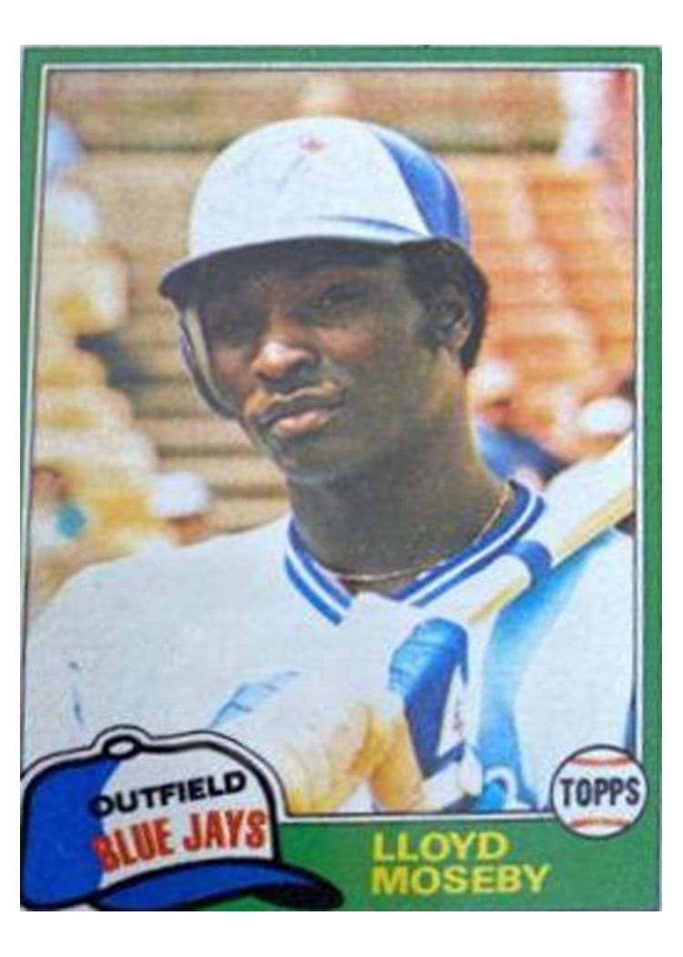 1981 Topps Lloyd Moseby #643 card