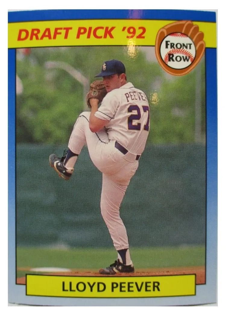 1992 Front Row Draft Picks Lloyd Peever #37 card