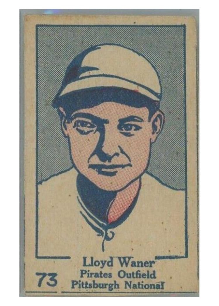 1928 W513 Hand Cut Lloyd Waner #73 card