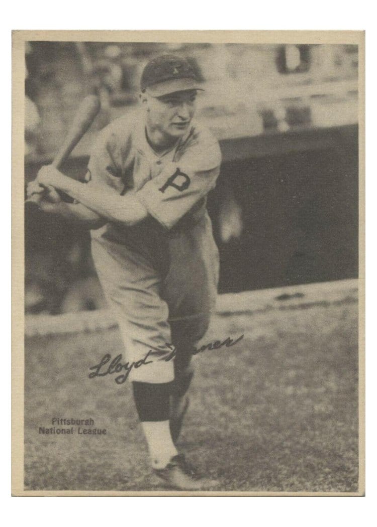 1929 R316 Kashin Publications Lloyd Waner card