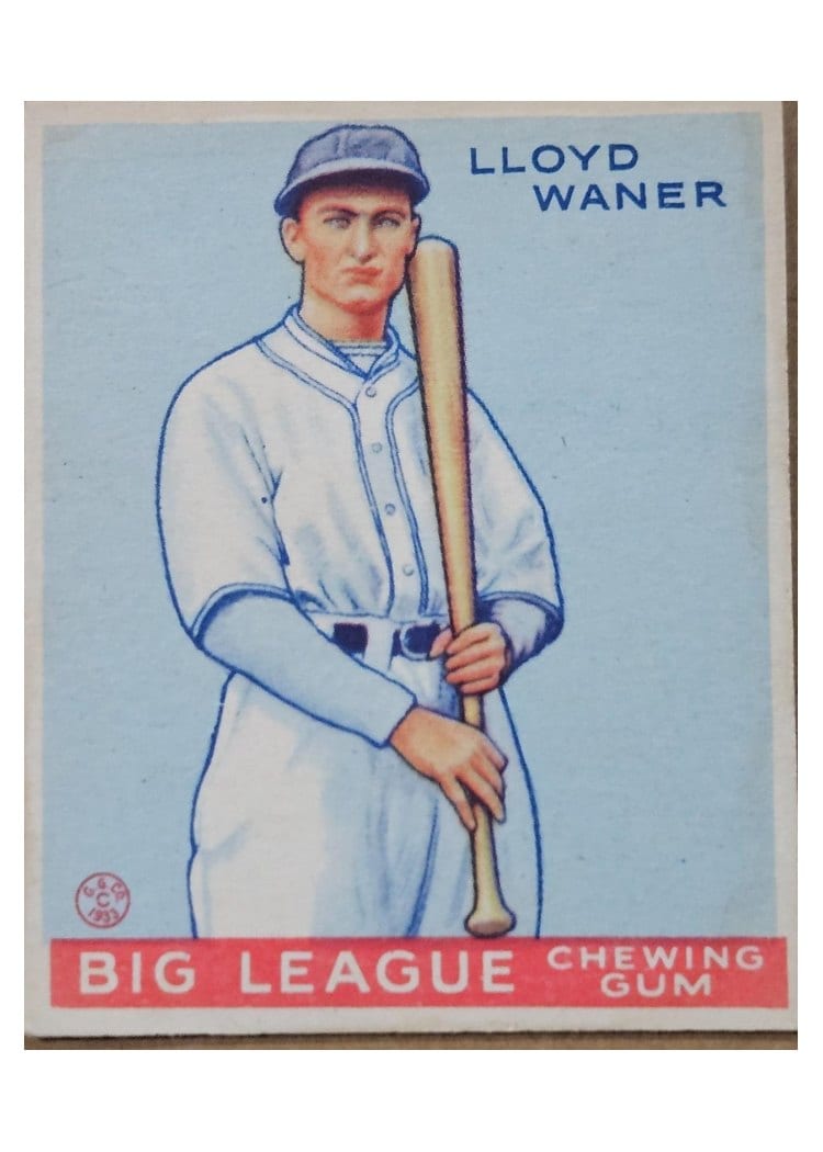 1933 Goudey Lloyd Waner #164
