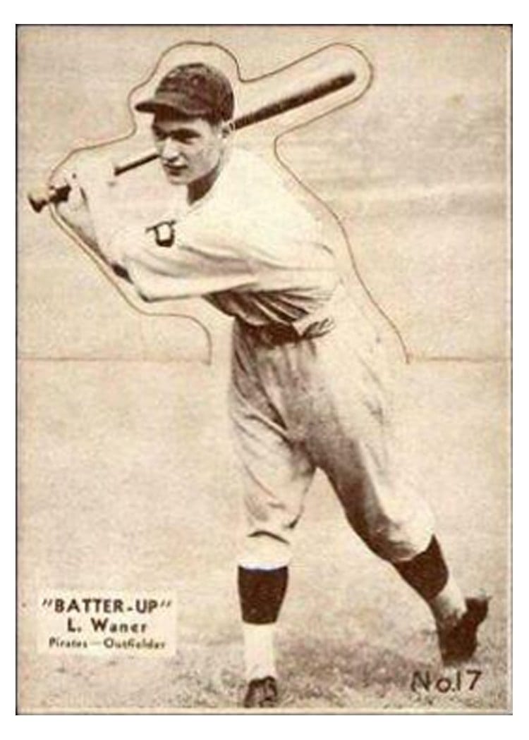 1934 Batter Up Lloyd Waner #17 card