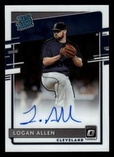 2020 Donruss Optic Rated Rookies Signatures Logan Allen #RRS-LA card