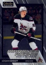 2023-24 O-Pee-Chee Platinum Base Set Logan Cooley #202 card