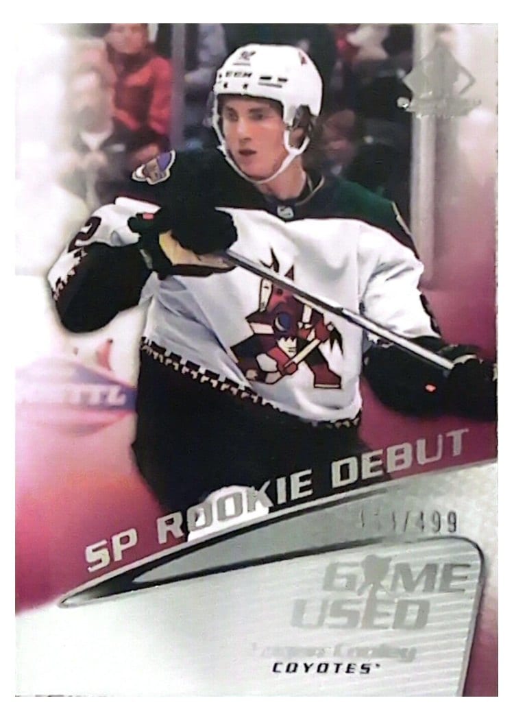 2023-24 SP Game Used 2003-04 Retro - Rookie Debut Logan Cooley #R-3 card