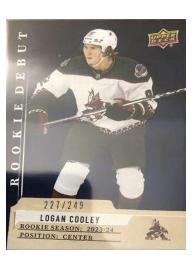 2023-24 Upper Deck Rookie Debut Base Set Logan Cooley #3 card