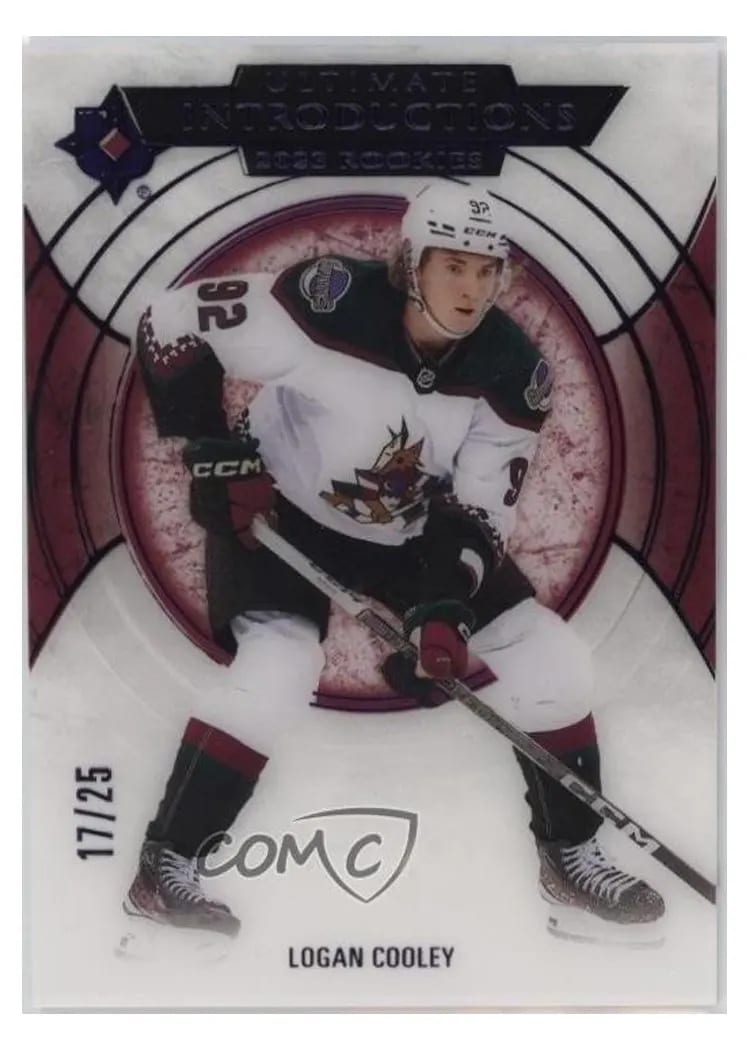 2023 Upper Deck Ultimate Collection Introductions Logan Cooley #UI-3 card