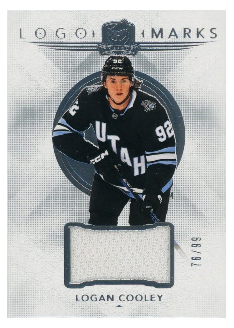 2024-25 Upper Deck The Cup Logomarks Logan Cooley #LM-LC card