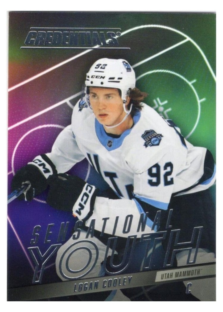 2025-26 Upper Deck Credentials Sensational Youth Logan Cooley #SY-14 card