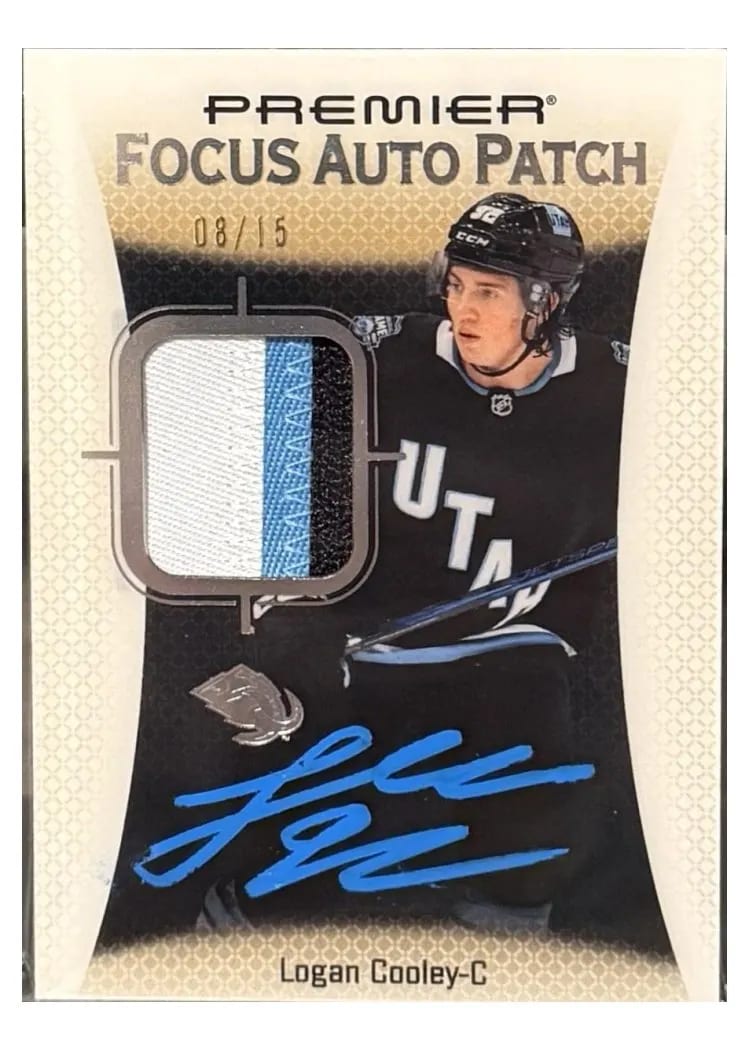 2025 Upper Deck Premier Focus Auto Patch Logan Cooley #PFP-CO card