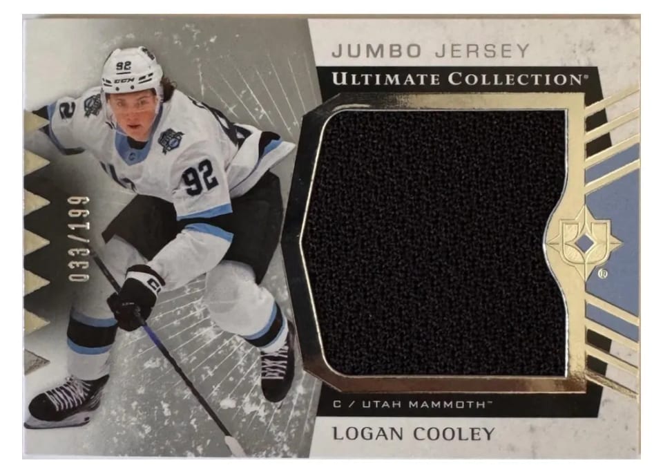 2025 Upper Deck Ultimate Collection Logan Cooley #45 card
