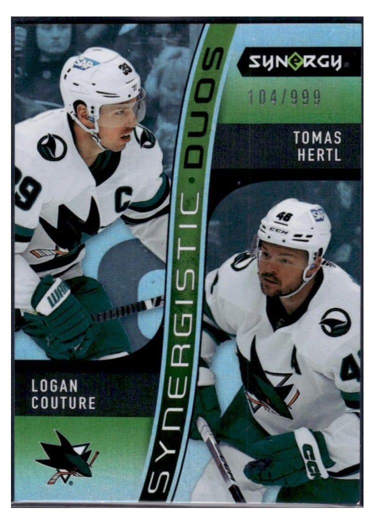 2023-24 Upper Deck Synergy Synergistic Duos Logan Couture/Tomas Hertl #SD-15** card