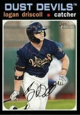 2020 Topps Heritage Minor League Logan Driscoll #32 card