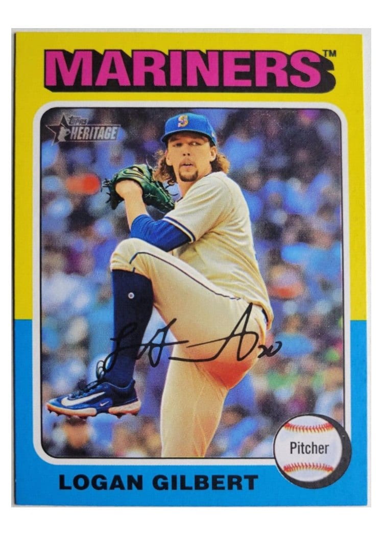 2024 Topps Heritage Base Set Logan Gilbert #543 card