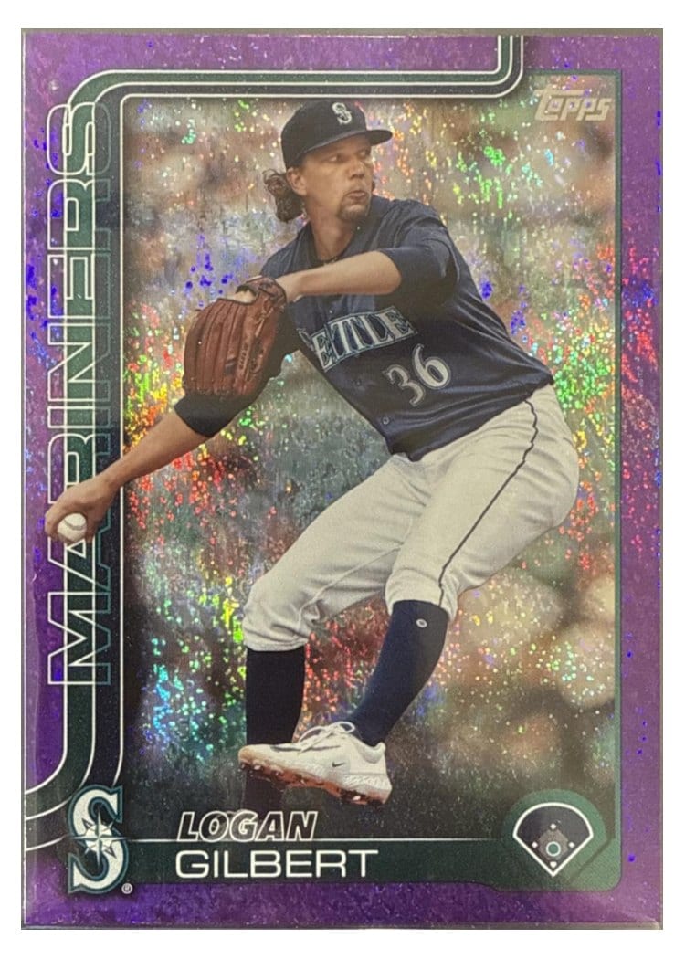 2025 Topps Base Set Logan Gilbert Purple Foil #66 card