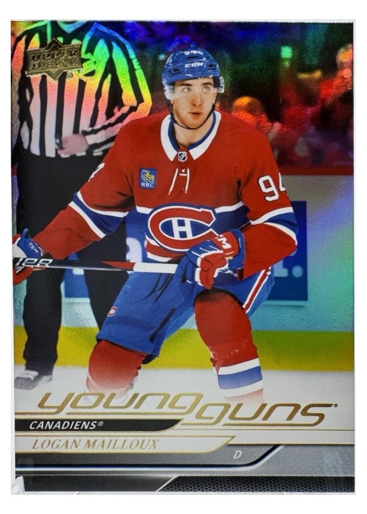 2024-25 Upper Deck Base Set Logan Mailloux #239 card
