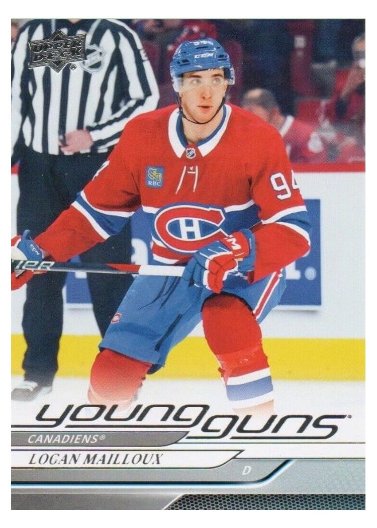 2024-25 Upper Deck Base Set Logan Mailloux #239 card