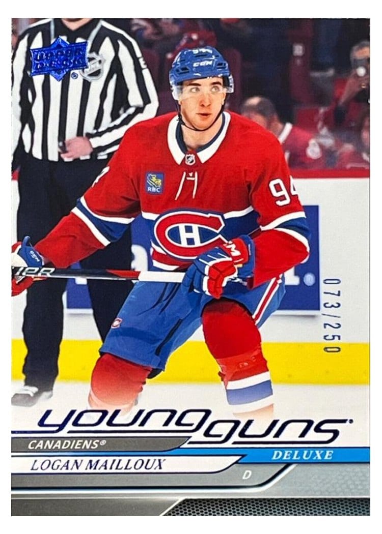2024-25 Upper Deck Base Set Logan Mailloux #239 card