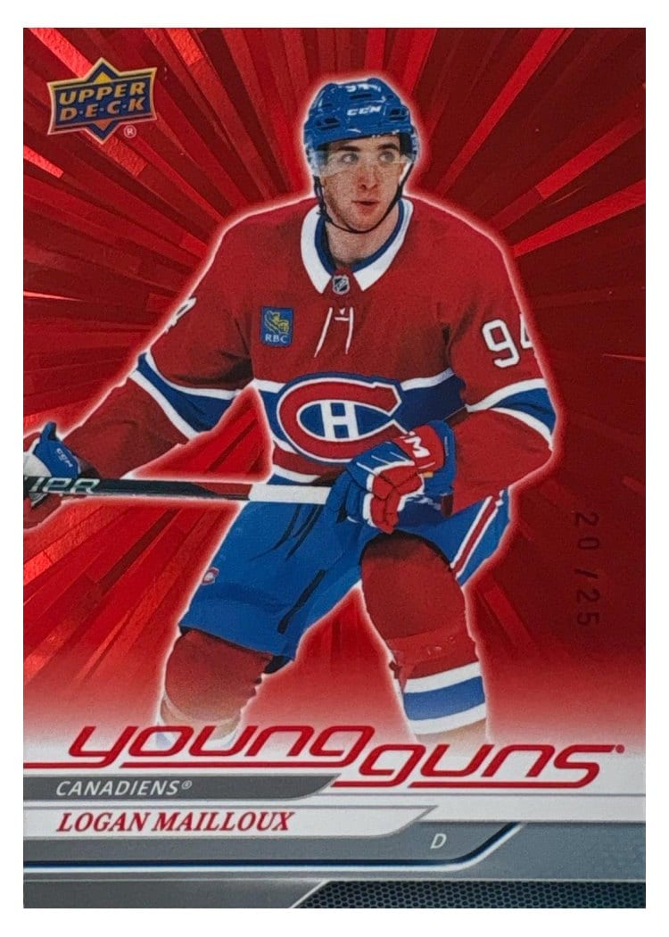 2024-25 Upper Deck Base Set Logan Mailloux #239 card