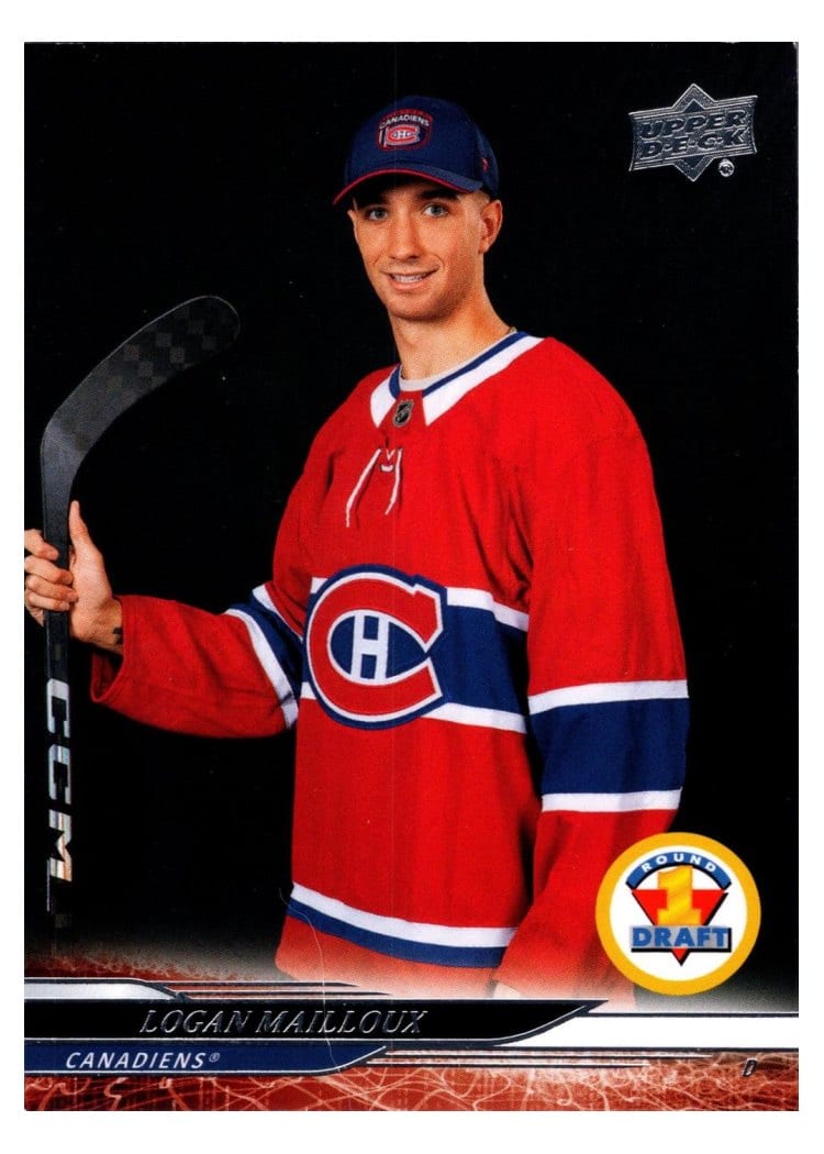 2024-25 Upper Deck Base Set Logan Mailloux #739 card
