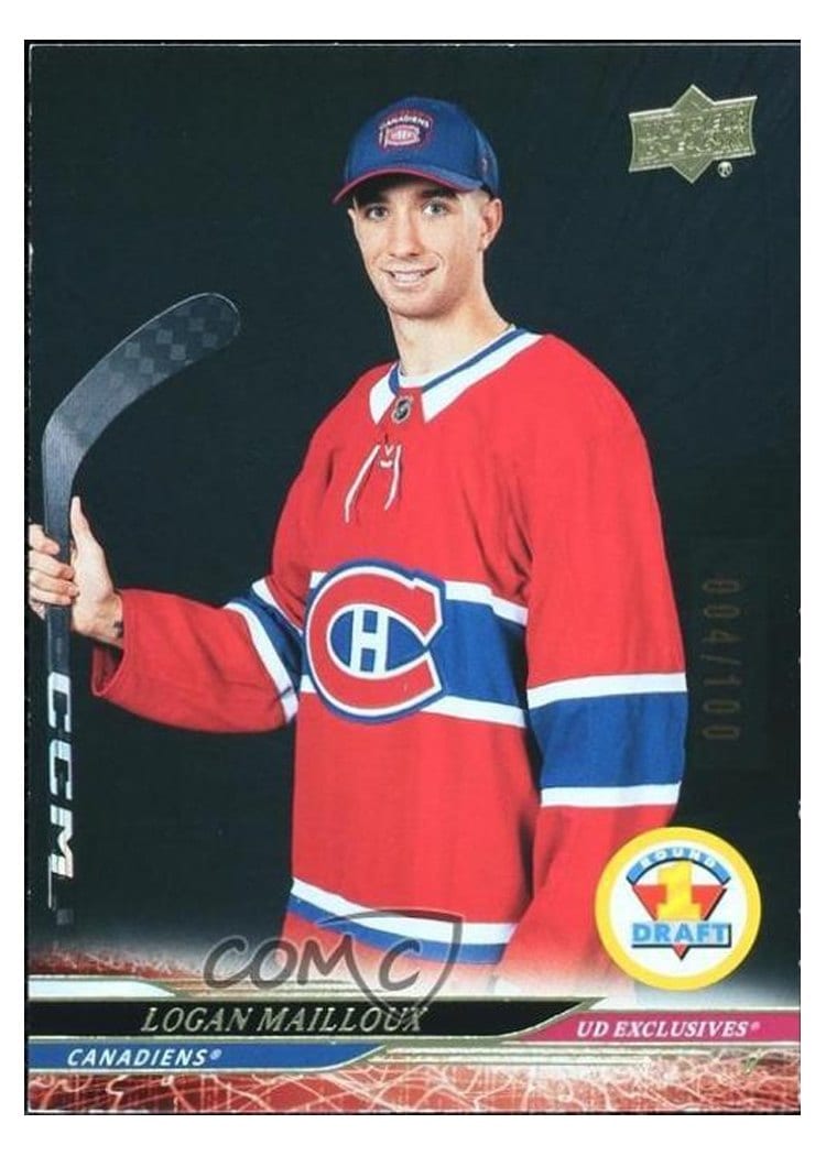 2024-25 Upper Deck Base Set Logan Mailloux #739 card