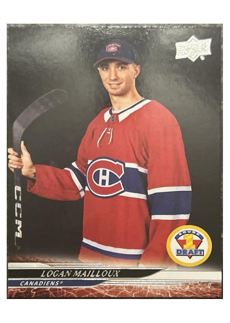 2024-25 Upper Deck Base Set Logan Mailloux #739 card