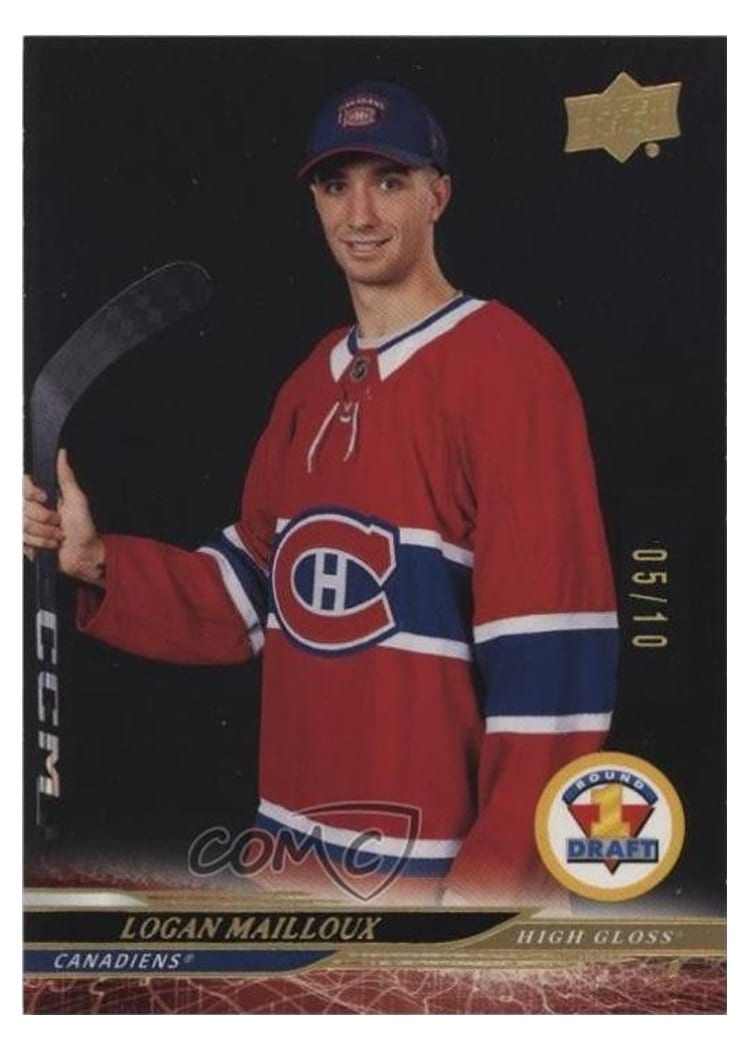 2024-25 Upper Deck Base Set Logan Mailloux #739 card