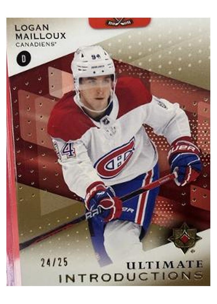 2024-25 Upper Deck Ultimate Collection Ultimate Introductions Logan Mailloux #UI-LM card