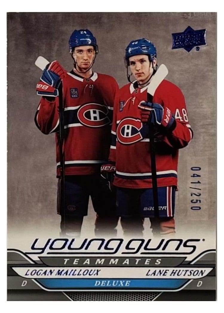 2024 Upper Deck Logan Mailloux / Lane Hutson #497 card