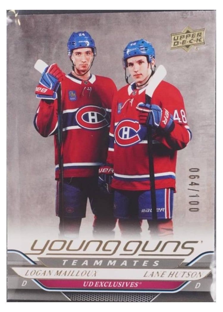 2024 Upper Deck Logan Mailloux / Lane Hutson #497 card
