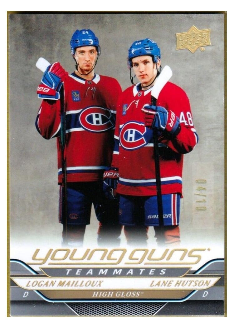 2024 Upper Deck Logan Mailloux / Lane Hutson #497 card