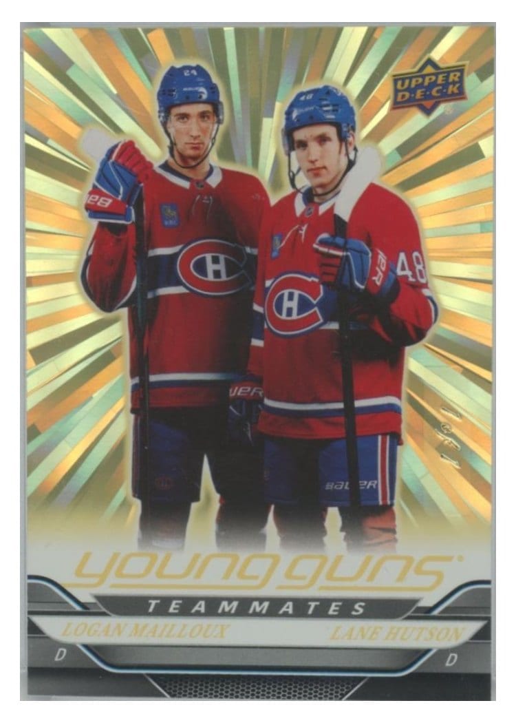 2024 Upper Deck Logan Mailloux / Lane Hutson #497 card