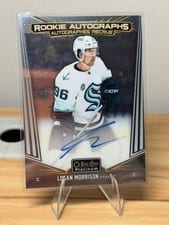 2024-25 O-Pee-Chee Platinum Rookie Autographs Logan Morrison #R-LM card