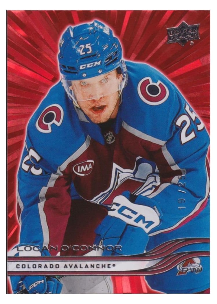 2025-26 Upper Deck Base Set Logan O'Connor #40 card