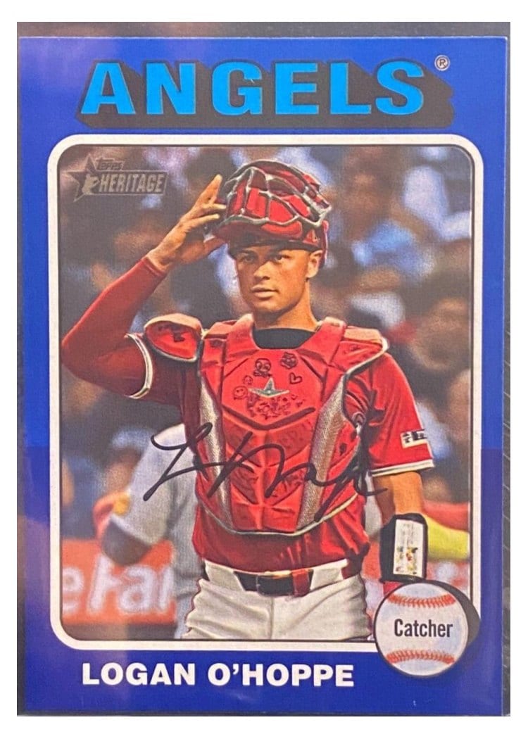 2024 Topps Heritage Base Set Logan O'Hoppe #657 card