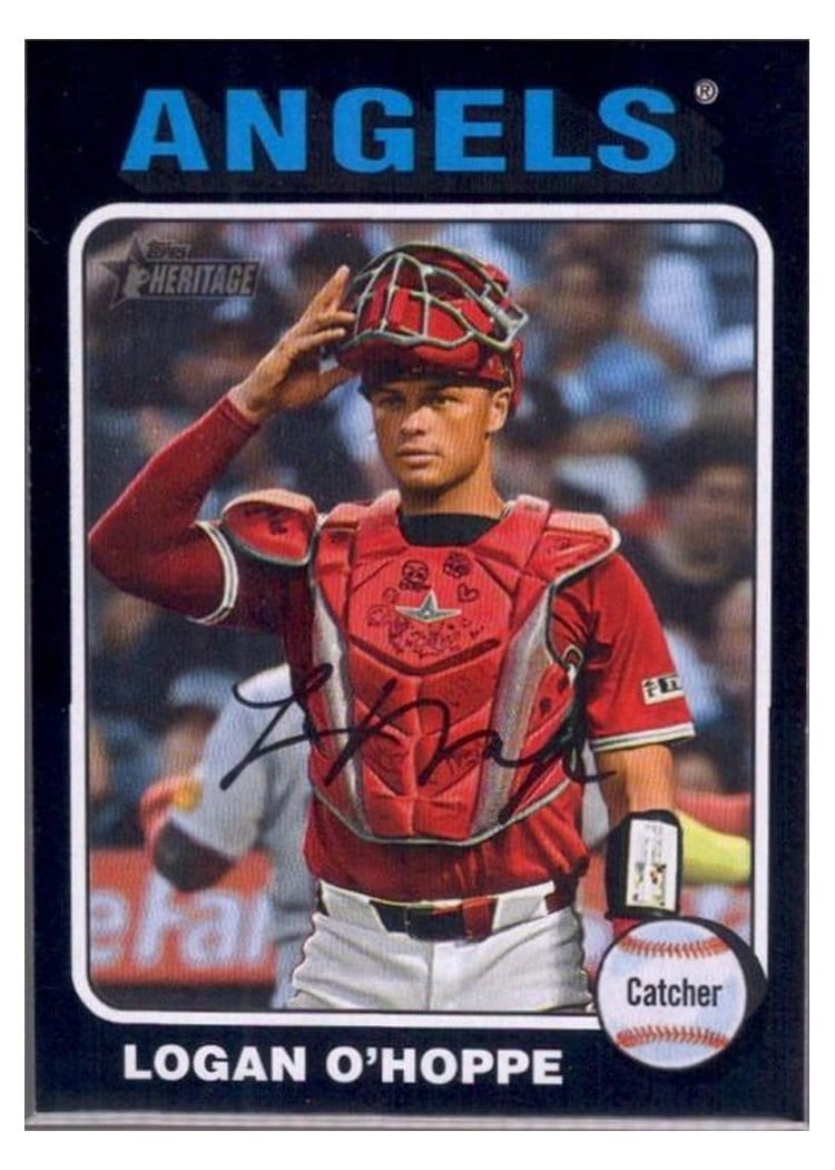 2024 Topps Heritage Base Set Logan O'Hoppe #657 card
