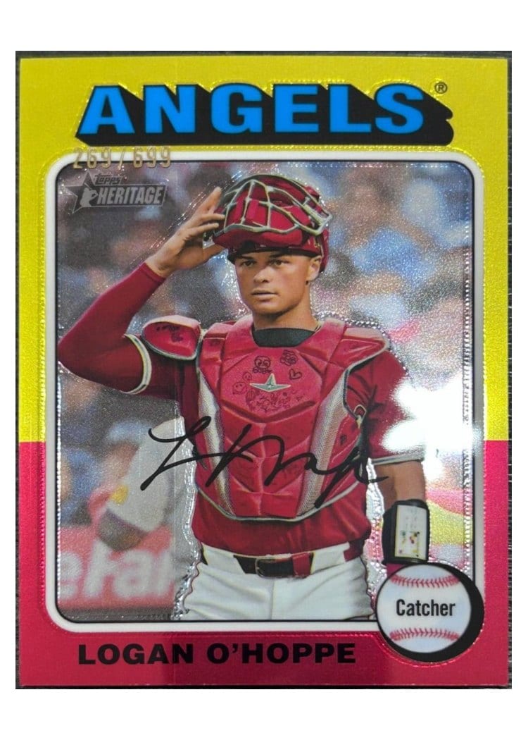 2024 Topps Heritage Base Set Logan O'Hoppe #657 card