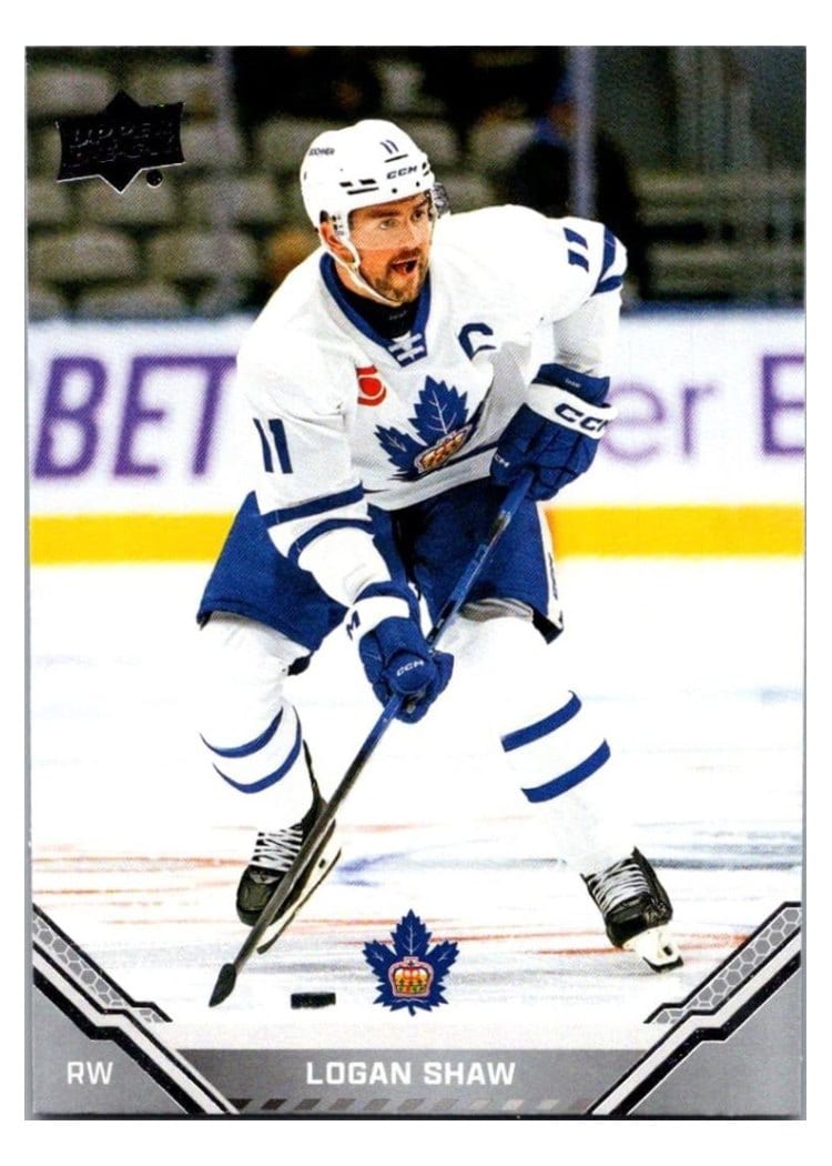 2025-26 Upper Deck AHL Base Set Logan Shaw #46 card