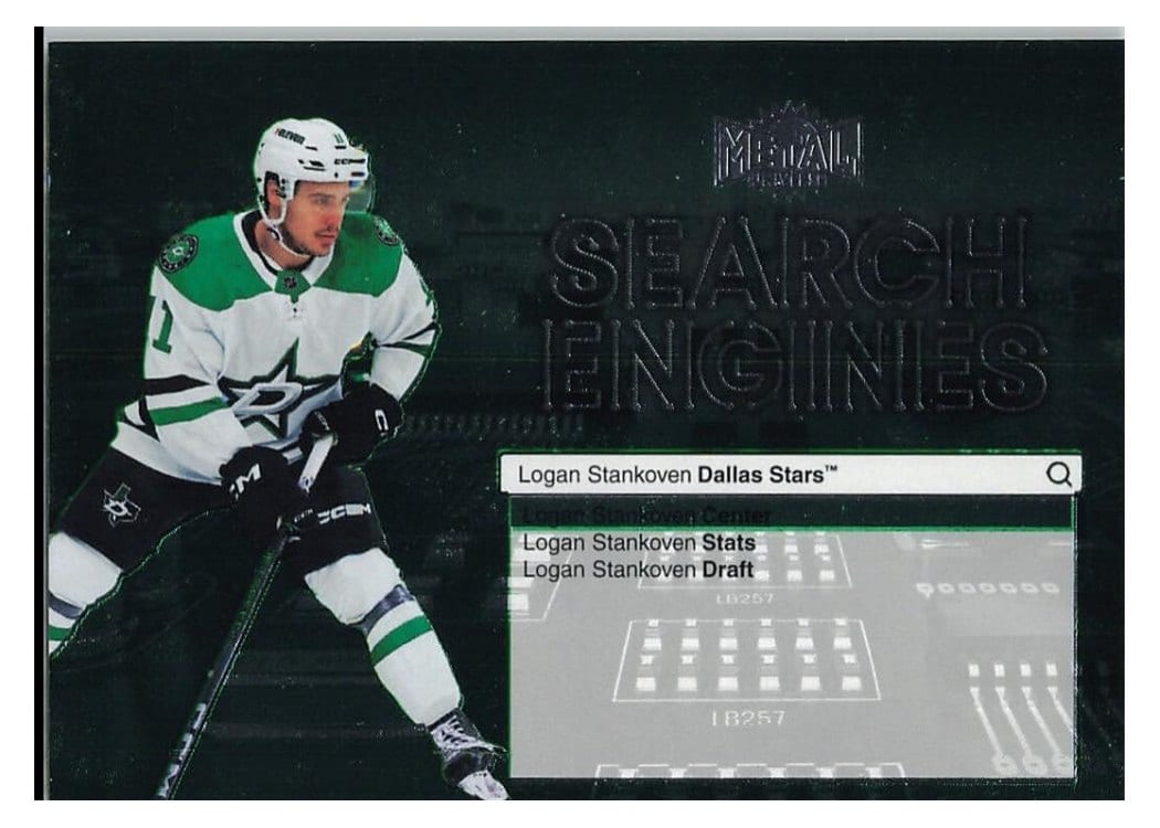 2024-25 Skybox Metal Universe Search Engines Logan Stankoven #ST-2 card