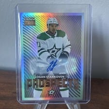 2024-25 Skybox Metal Universe Skybox Premium Prospects Auto Logan Stankoven #PP-17