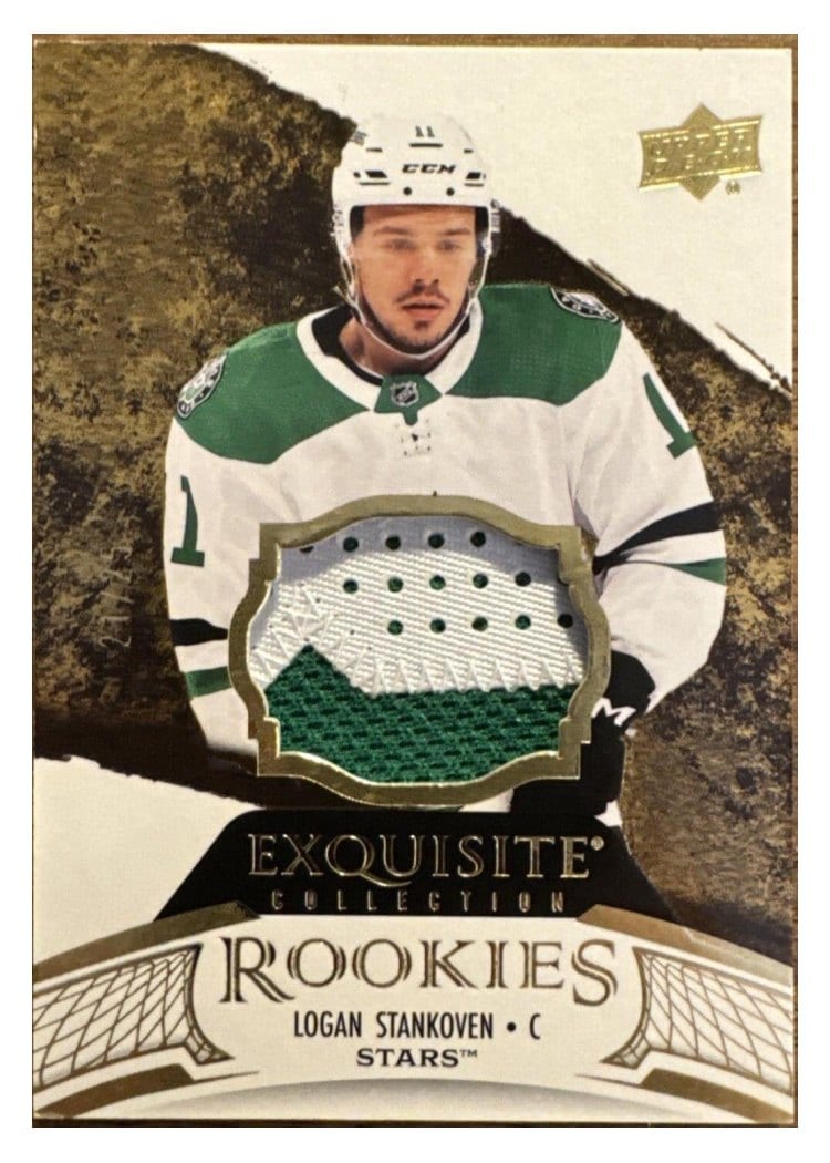 2024-25 Upper Deck Black Diamond Exquisite Collection Rookie Patch Logan Stankoven #RP-LS card