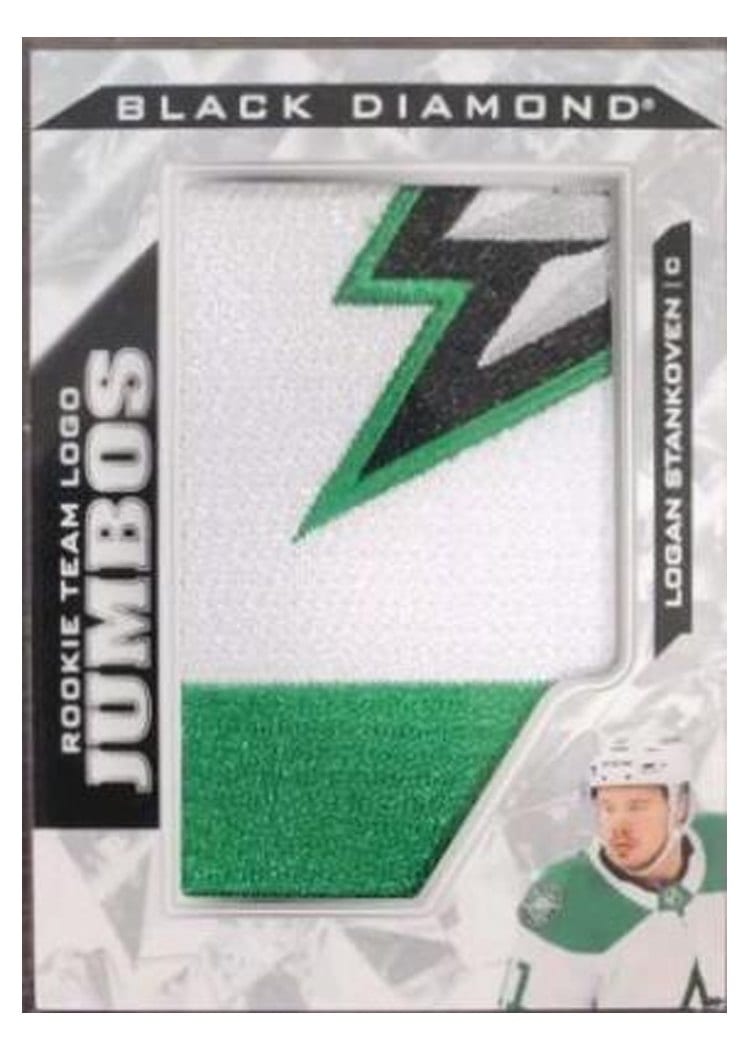 2024-25 Upper Deck Black Diamond Rookie Team Logo Jumbo Puzzle Patch Logan Stankoven #RTL-LS card