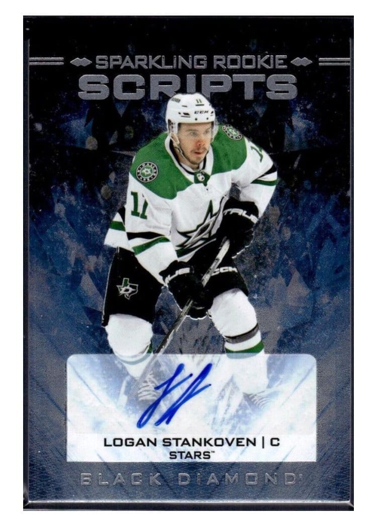 2024-25 Upper Deck Black Diamond Sparkling Rookie Scripts Logan Stankoven #SRS-LS