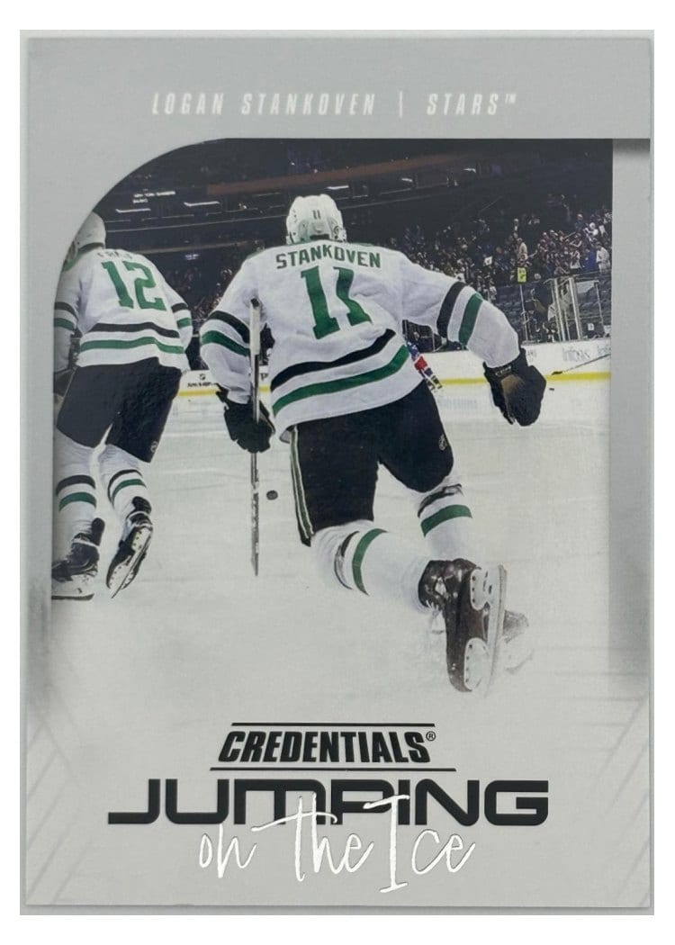 2024-25 Upper Deck Credentials Jumping on the Ice Logan Stankoven #JI-LS card
