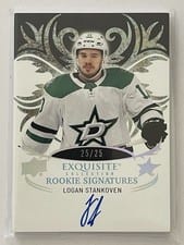 2024-25 Upper Deck Ice Exquisite Collection Rookies Signatures Logan Stankoven #ERS-LS