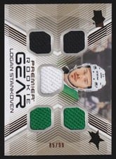 2024-25 Upper Deck Premier Premier Gear Rookies Logan Stankoven #PGR-LS card