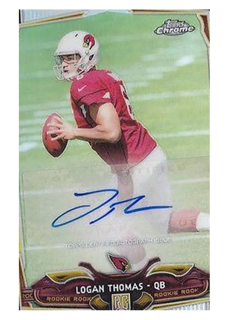 2014 Topps Chrome Mini Logan Thomas #151 card