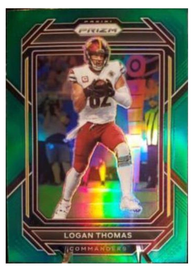 2022 Panini Prizm Base Set Logan Thomas #296 card