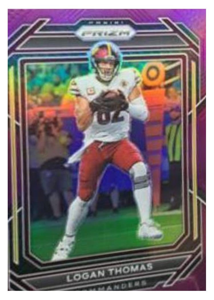 2022 Panini Prizm Base Set Logan Thomas #296 card