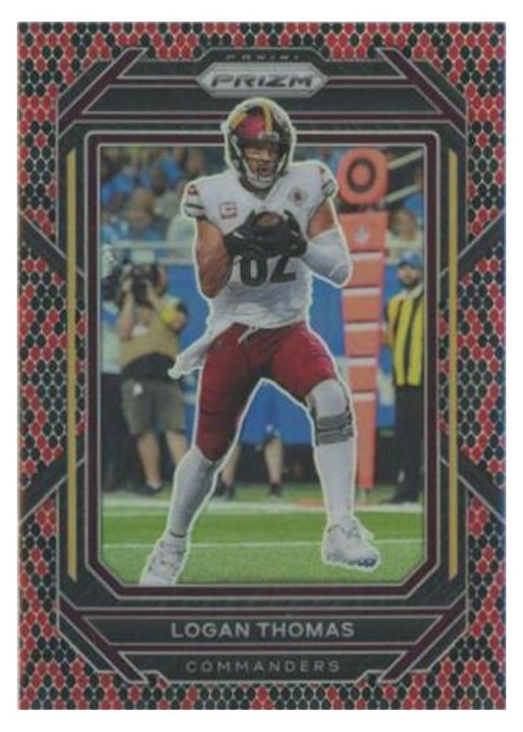 2022 Panini Prizm Base Set Logan Thomas #296 card